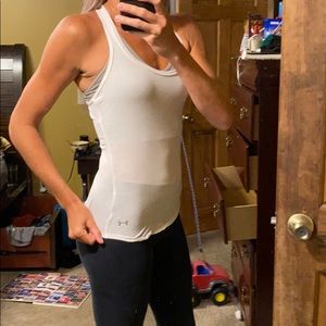 Under armour white tank